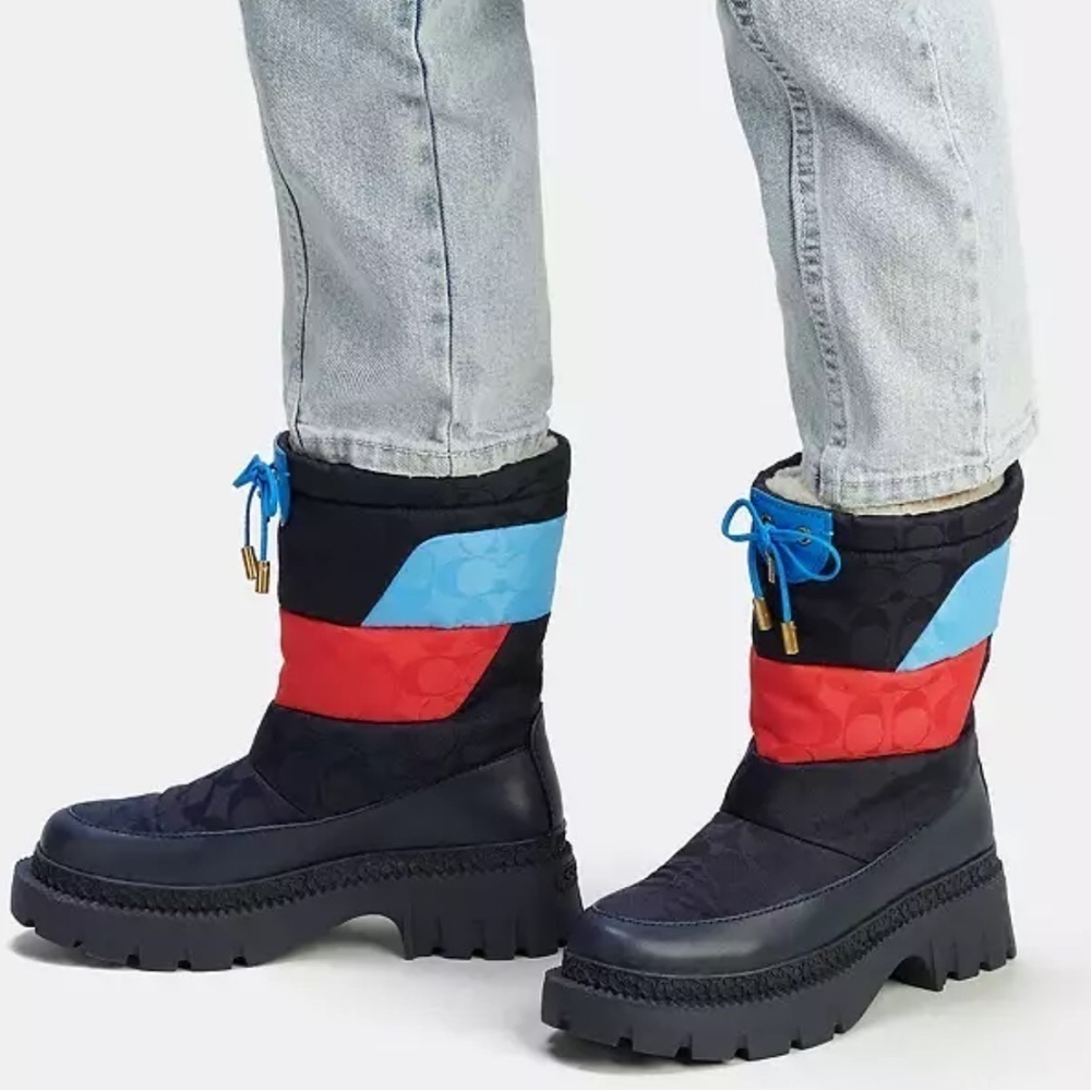 Coach Runaway Cold Weather Winter Snow Boots Puffer Moon